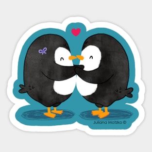 Penguins in Love Sticker